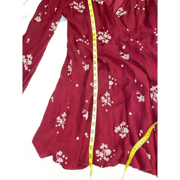 Free People Jasmine Embroidered Kimono Dress - Size 12 - Picture 9 of 11